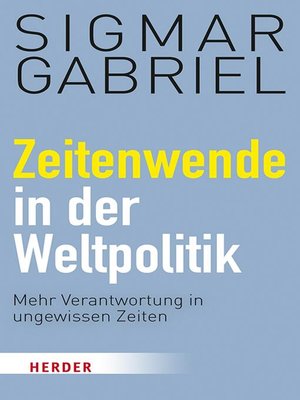 cover image of Zeitenwende in der Weltpolitik